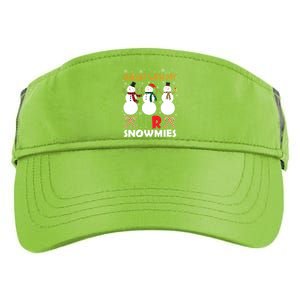 Chillin With My Hr Ager Snowmies Xmas Hu Resource Gift Adult Drive Performance Visor