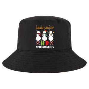 Chillin With My Hr Ager Snowmies Xmas Hu Resource Gift Cool Comfort Performance Bucket Hat