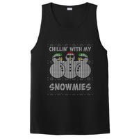 Chillin With My Snowmies Funny Ugly Christmas PosiCharge Competitor Tank