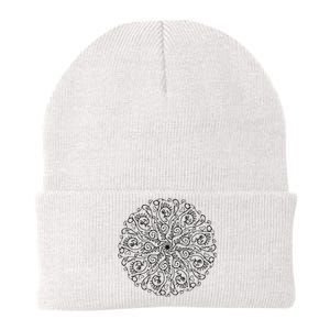 Curse Word Mandala Knit Cap Winter Beanie