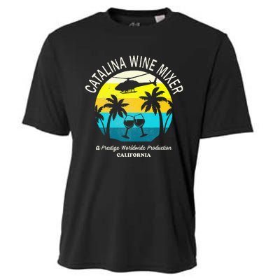 Cata.Lina Wine Mixer Party Cooling Performance Crew T-Shirt