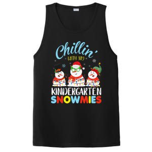 Chillin With My Kindergarten Snowmies Teacher Christmas Xmas PosiCharge Competitor Tank