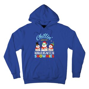 Chillin With My Kindergarten Snowmies Teacher Christmas Xmas Hoodie