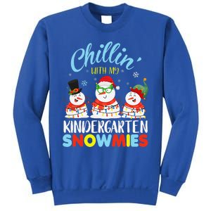 Chillin With My Kindergarten Snowmies Teacher Christmas Xmas Sweatshirt