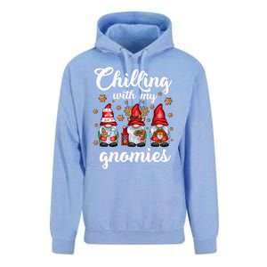 Chillin With My Gnomies Santa Claus Gnomes Groovy Christmas Cute Gift Unisex Surf Hoodie