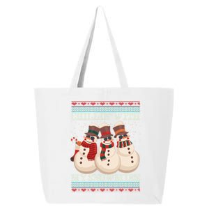 Chillin With My Snowmies Ugly Christmas Snowman 25L Jumbo Tote