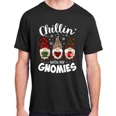 Chillin With My Gnomie Leopard Christmas Gnome Buffalo Gift Adult ChromaSoft Performance T-Shirt