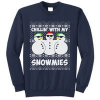 Chillin With My Snowmies Ugly Christmas Sweatshirt