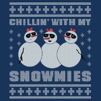 Chillin With My Snowmies Funny Snowman Homies Ugly Christmas Visor