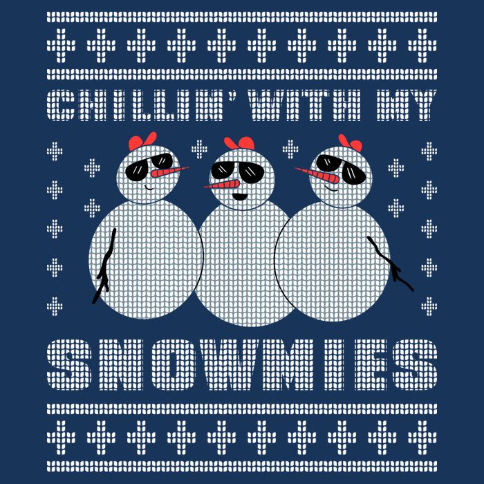 Chillin With My Snowmies Funny Snowman Homies Ugly Christmas Visor