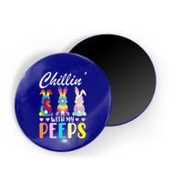 Chillin With My Peeps Tie Dye Bunny Rabbit Easter Teacher Magnet