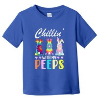 Chillin With My Peeps Tie Dye Bunny Rabbit Easter Teacher Toddler T-Shirt