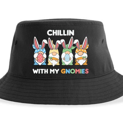 Chillin With My Gnomies Easter Gnome Sustainable Bucket Hat