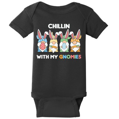 Chillin With My Gnomies Easter Gnome Baby Bodysuit
