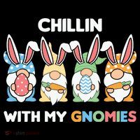 Chillin With My Gnomies Easter Gnome Short Acrylic Beanie