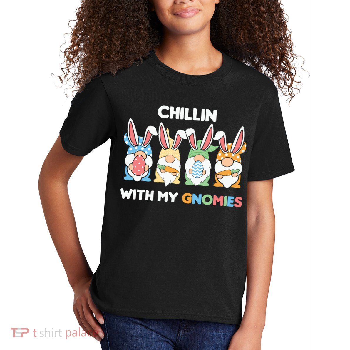 Chillin With My Gnomies Easter Gnome Kids T-Shirt