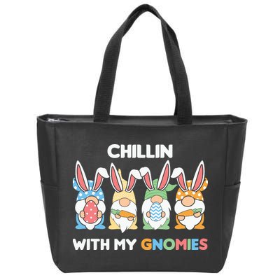 Chillin With My Gnomies Easter Gnome Zip Tote Bag