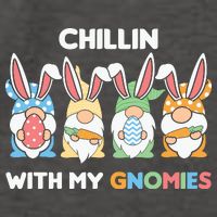 Chillin With My Gnomies Easter Gnome Vector Backpack