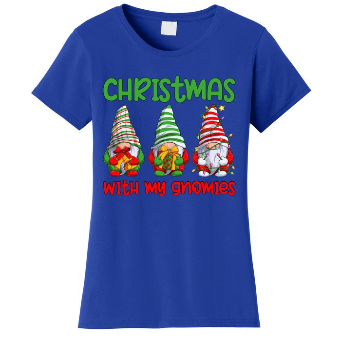 Christmas With My Gnomies Family Matching Xmas Squad Gift Women's T-Shirt