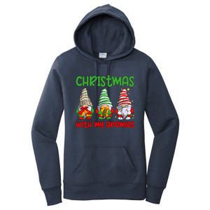 Christmas With My Gnomies Family Matching Xmas Squad Gift Women's Pullover Hoodie