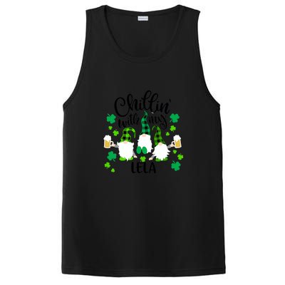 Chillin With My Lela St Patricks Day Gnomes Garden Gnome PosiCharge Competitor Tank