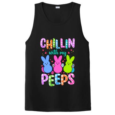 Chillin with My Peeps Easter, Easter Bunny , Funny Easter Gifts PosiCharge Competitor Tank
