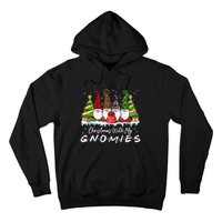 Christmas With My Gnomies Merry Christmas Buffalo Plaid Hoodie