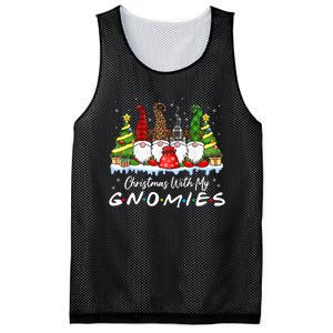 Christmas With My Gnomies Merry Christmas Buffalo Plaid Mesh Reversible Basketball Jersey Tank