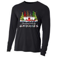 Christmas With My Gnomies Merry Christmas Buffalo Plaid Cooling Performance Long Sleeve Crew