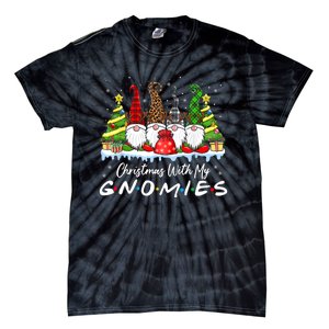 Christmas With My Gnomies Merry Christmas Buffalo Plaid Tie-Dye T-Shirt