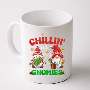 Chillin With My Gnomies Funny Christmas Tree Xmas Coffee Mug