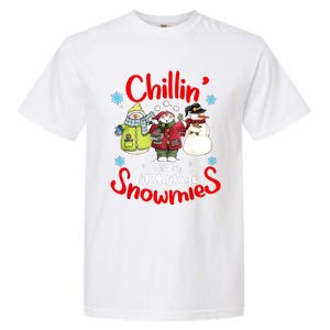 Chilling With My First Grade Snowmies Teacher Christmas Garment-Dyed Heavyweight T-Shirt