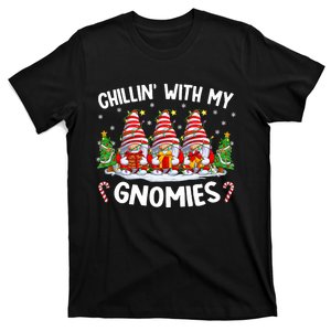 Chillin With My Gnomies Matching Family Christmas Pjs Gnome T-Shirt