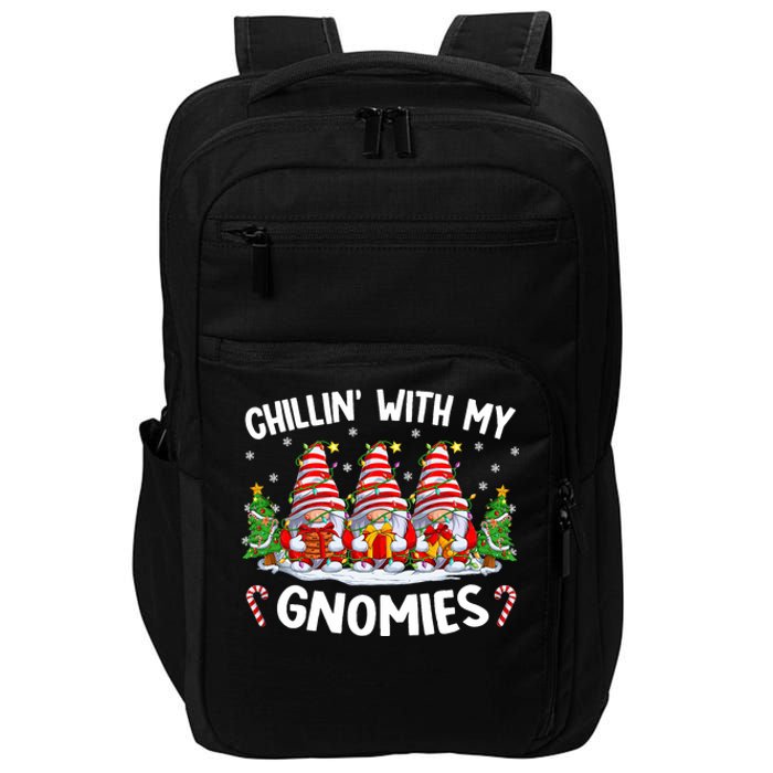 Chillin With My Gnomies Matching Family Christmas Pjs Gnome Impact Tech Backpack