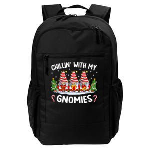 Chillin With My Gnomies Matching Family Christmas Pjs Gnome Daily Commute Backpack