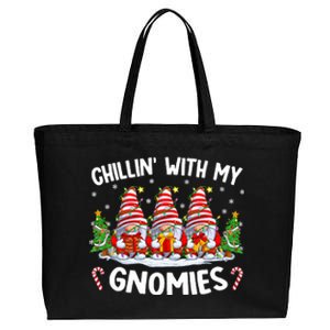 Chillin With My Gnomies Matching Family Christmas Pjs Gnome Cotton Canvas Jumbo Tote