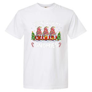 Chillin With My Gnomies Matching Family Christmas Pjs Gnome Garment-Dyed Heavyweight T-Shirt