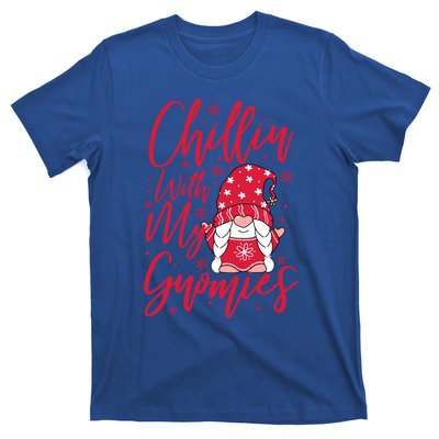 Chillin With My Gnomies Christmas Gnome Cute Gift T-Shirt