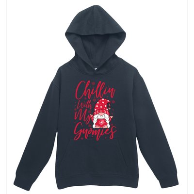 Chillin With My Gnomies Christmas Gnome Cute Gift Urban Pullover Hoodie