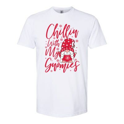 Chillin With My Gnomies Christmas Gnome Cute Gift Softstyle CVC T-Shirt