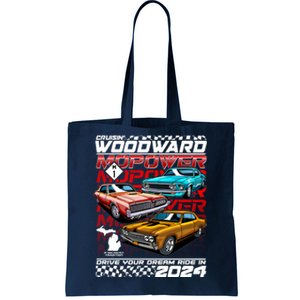 Cruisin Woodward Mopower Drive Your Dream Ride In 2024 Tote Bag