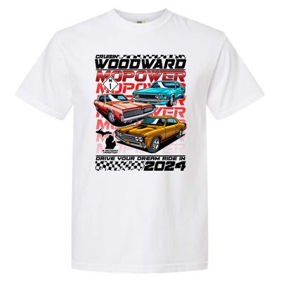 Cruisin Woodward Mopower Drive Your Dream Ride In 2024 Garment-Dyed Heavyweight T-Shirt