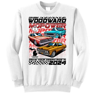 Cruisin Woodward Mopower Drive Your Dream Ride In 2024 Sweatshirt