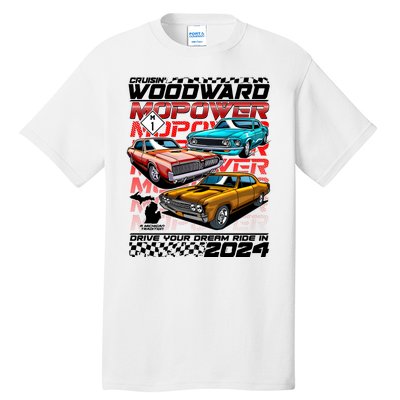 Cruisin Woodward Mopower Drive Your Dream Ride In 2024 Tall T-Shirt