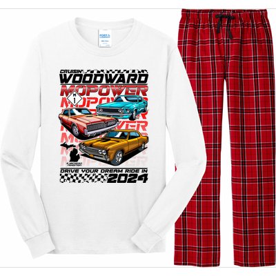 Cruisin Woodward Mopower Drive Your Dream Ride In 2024 Long Sleeve Pajama Set