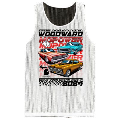 Cruisin Woodward Mopower Drive Your Dream Ride In 2024 Mesh Reversible Basketball Jersey Tank