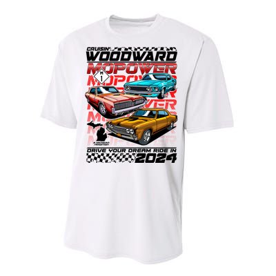 Cruisin Woodward Mopower Drive Your Dream Ride In 2024 Performance Sprint T-Shirt