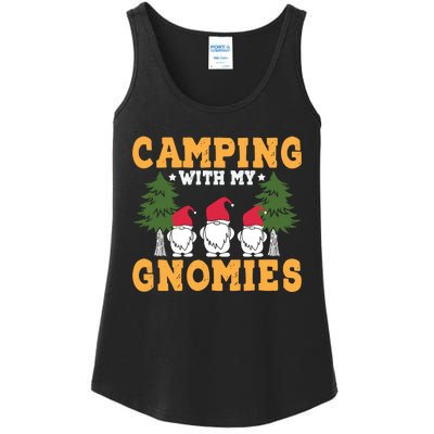 Camping With My Gnomies T Ladies Essential Tank