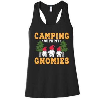 Camping With My Gnomies T Women's Racerback Tank