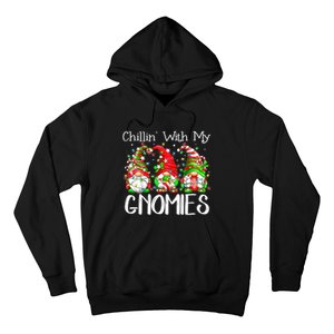 Chillin With My Gnomies Funny Gnome Christmas Pamajas Family Hoodie